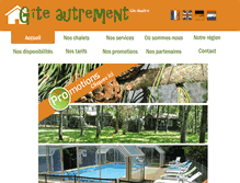 Tablet Screenshot of gite-autrement.com